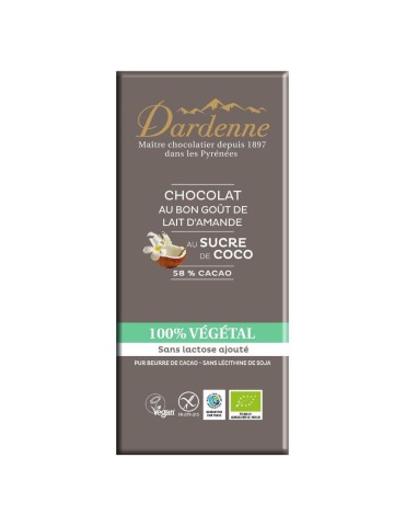 CHOCOLAT BIO 100% VEGETAL