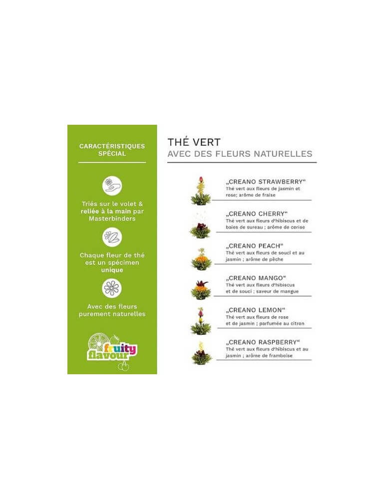 COFFRET FLEURS DE THE VERT