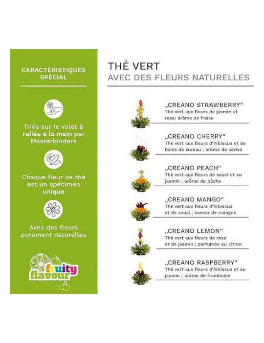 COFFRET FLEURS DE THE VERT