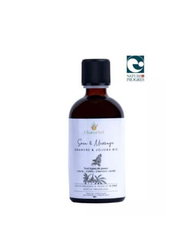 HUILE DE MASSAGE CHANVRE JOJOBA BIO