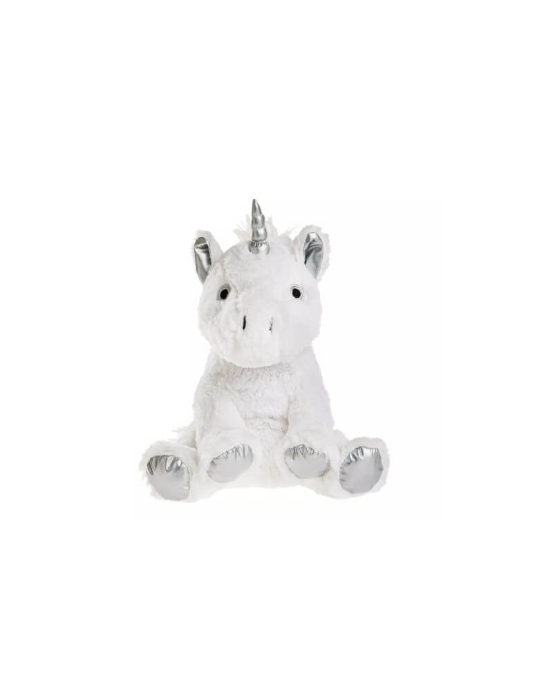 BOUILLOTTE PELUCHE LICORNE BLANCHE