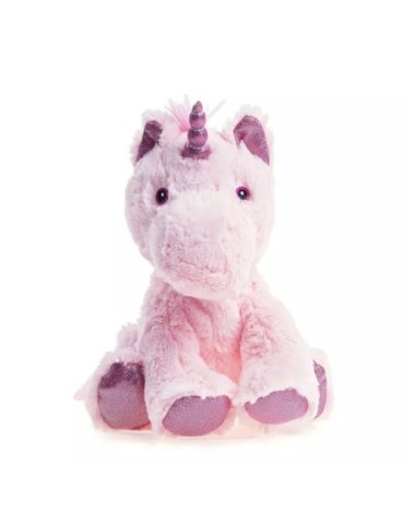 BOUILLOTTE PELUCHE LICORNE ROSE