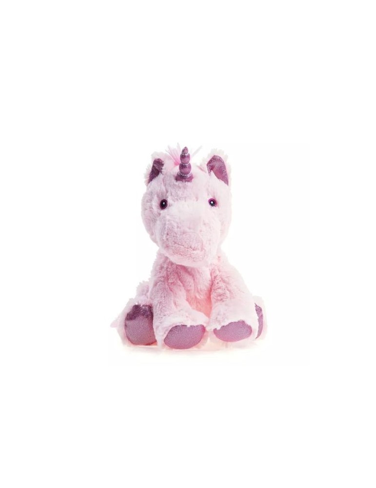 BOUILLOTTE PELUCHE LICORNE ROSE