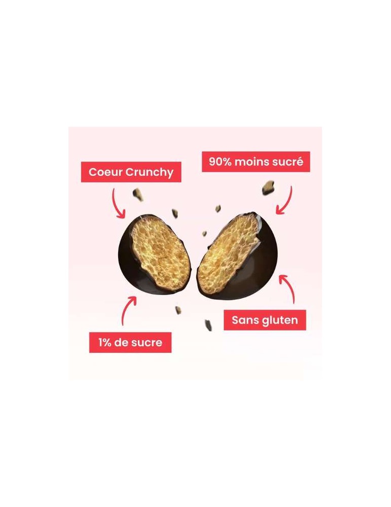 BILLES SOUFFLEES CHOCOLAT NOIR – 65 % de sucres en moins