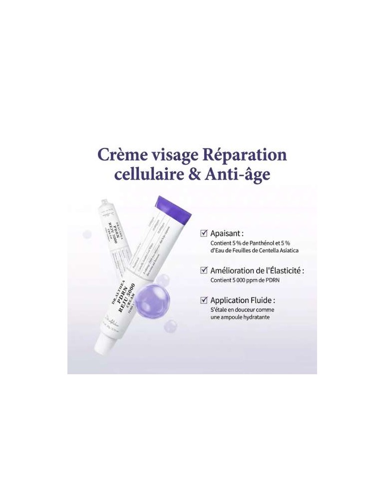 CREME VISAGE PDRN REJU 5000 - Réparation cellulaire & Anti-âge