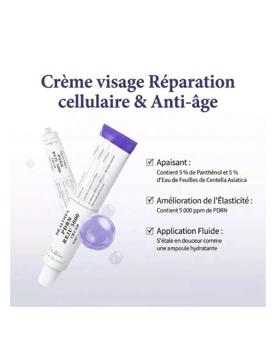 CREME VISAGE PDRN REJU 5000 - Réparation cellulaire & Anti-âge