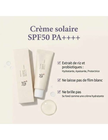 CREME SOLAIRE SPF50 - PA++++ riz et probiotiques 2