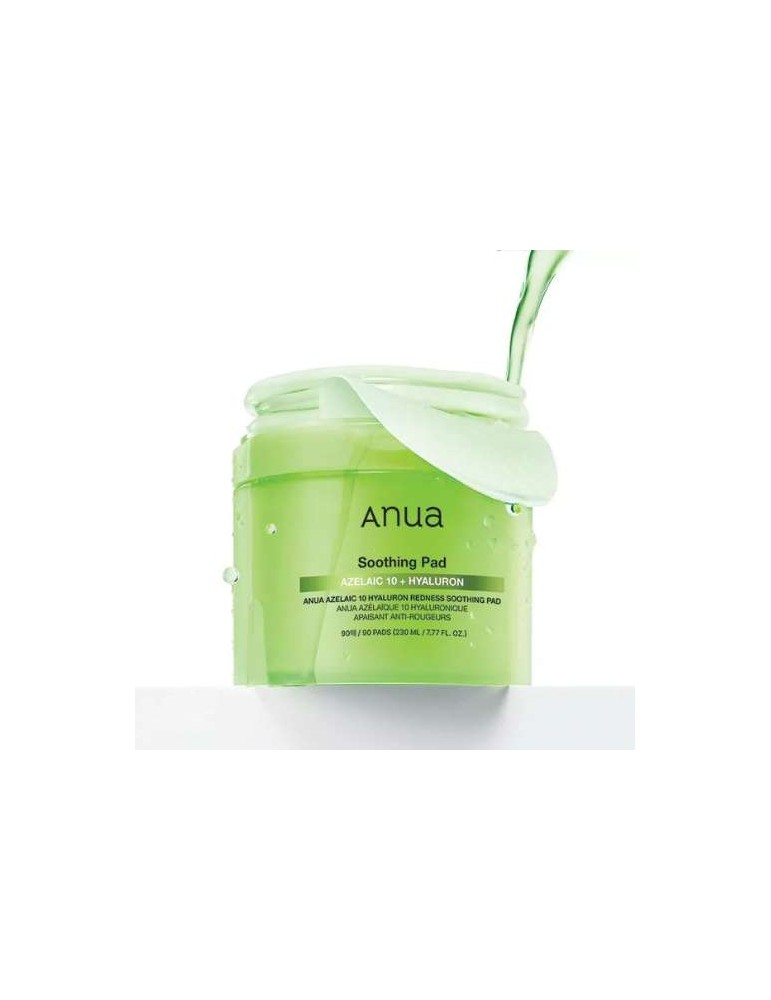 PADS ACIDE AZELAIQUE 10% ET HYALURONIQUE - Apaisants et Anti-rougeurs (x90)
