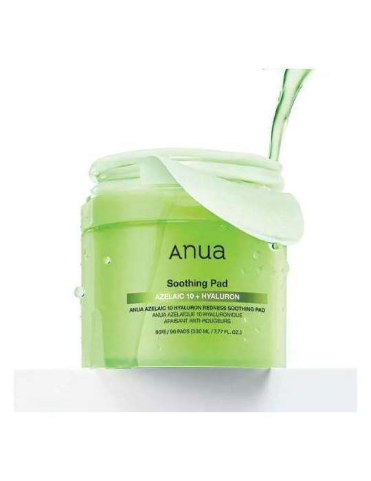 PADS ACIDE AZELAIQUE 10% ET HYALURONIQUE - Apaisants et Anti-rougeurs (x90)