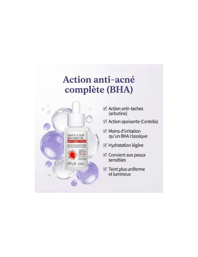 SERUM BHA ACIDE SALICYLIQUE ET ARBUTINE - Purifiant, Anti-Acné et Eclat (40ml)