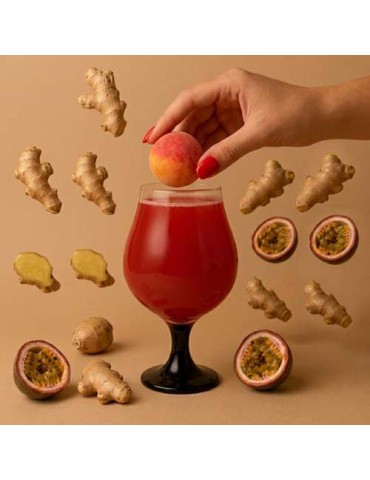 BOMBE A COCKTAIL GINGEMBRE PASSION SANS ALCOOL