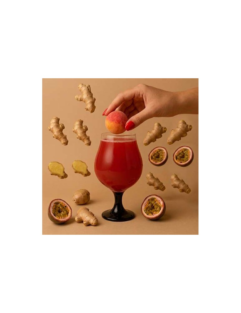 BOMBE A COCKTAIL GINGEMBRE PASSION SANS ALCOOL