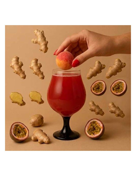 BOMBE A COCKTAIL GINGEMBRE PASSION SANS ALCOOL