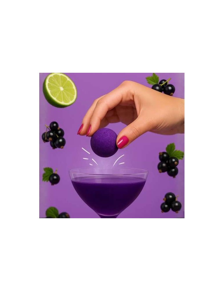 BOMBE A COCKTAIL CASSIS CITRON VERT SANS ALCOOL