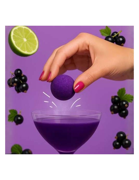 BOMBE A COCKTAIL CASSIS CITRON VERT SANS ALCOOL