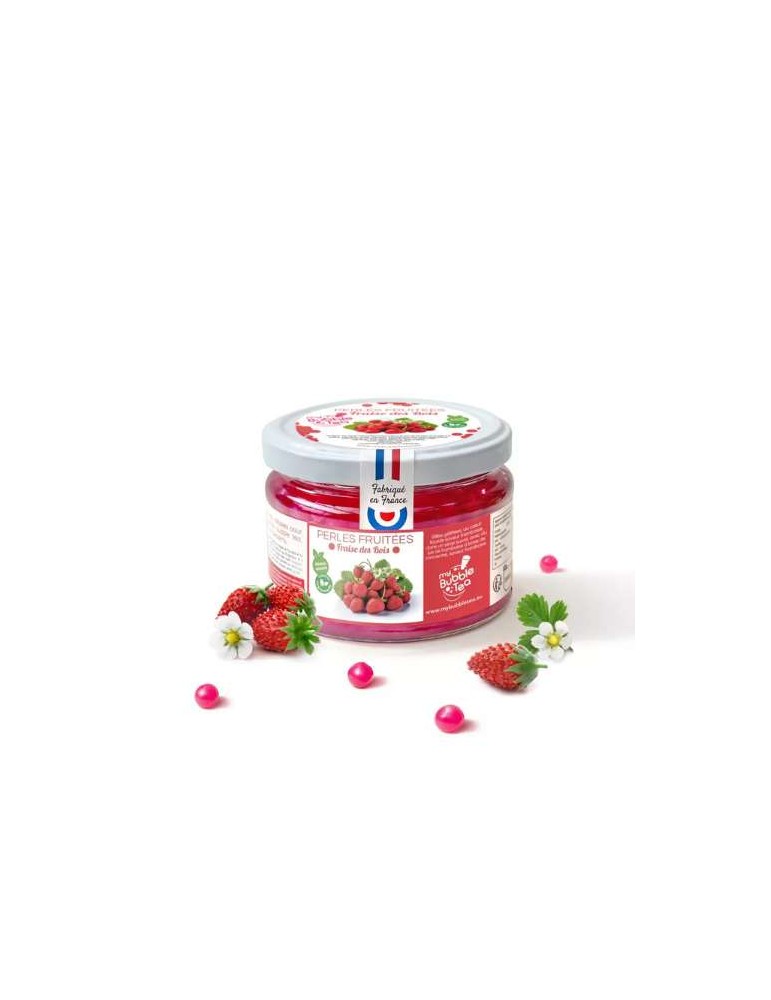 PERLES FRUITEES FRAISE DES BOIS