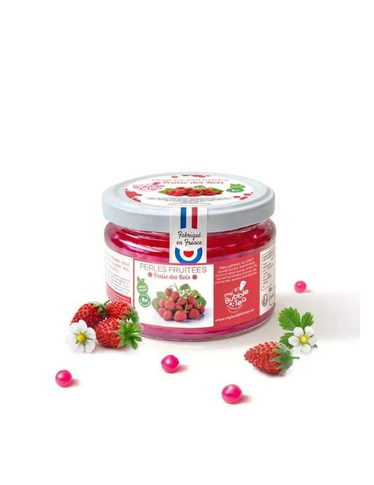 PERLES FRUITEES FRAISE DES BOIS