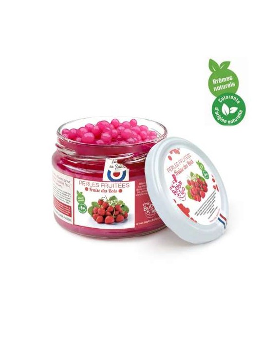 PERLES FRUITEES FRAISE DES BOIS