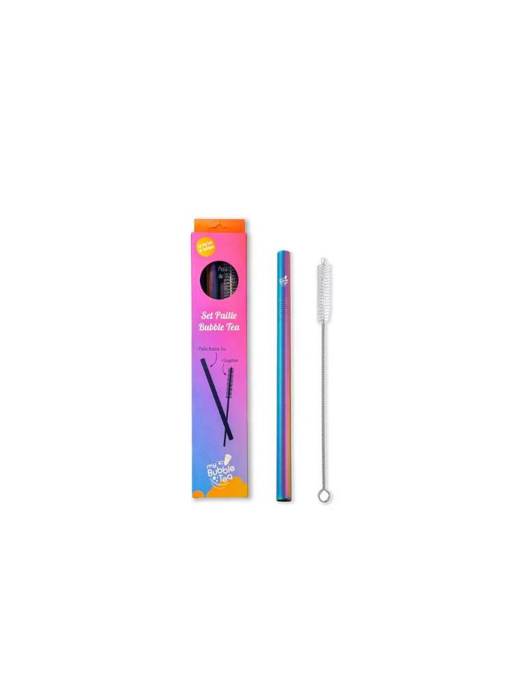 SET PAILLE BUBBLE TEA INOX