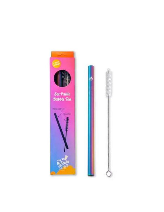 SET PAILLE BUBBLE TEA INOX