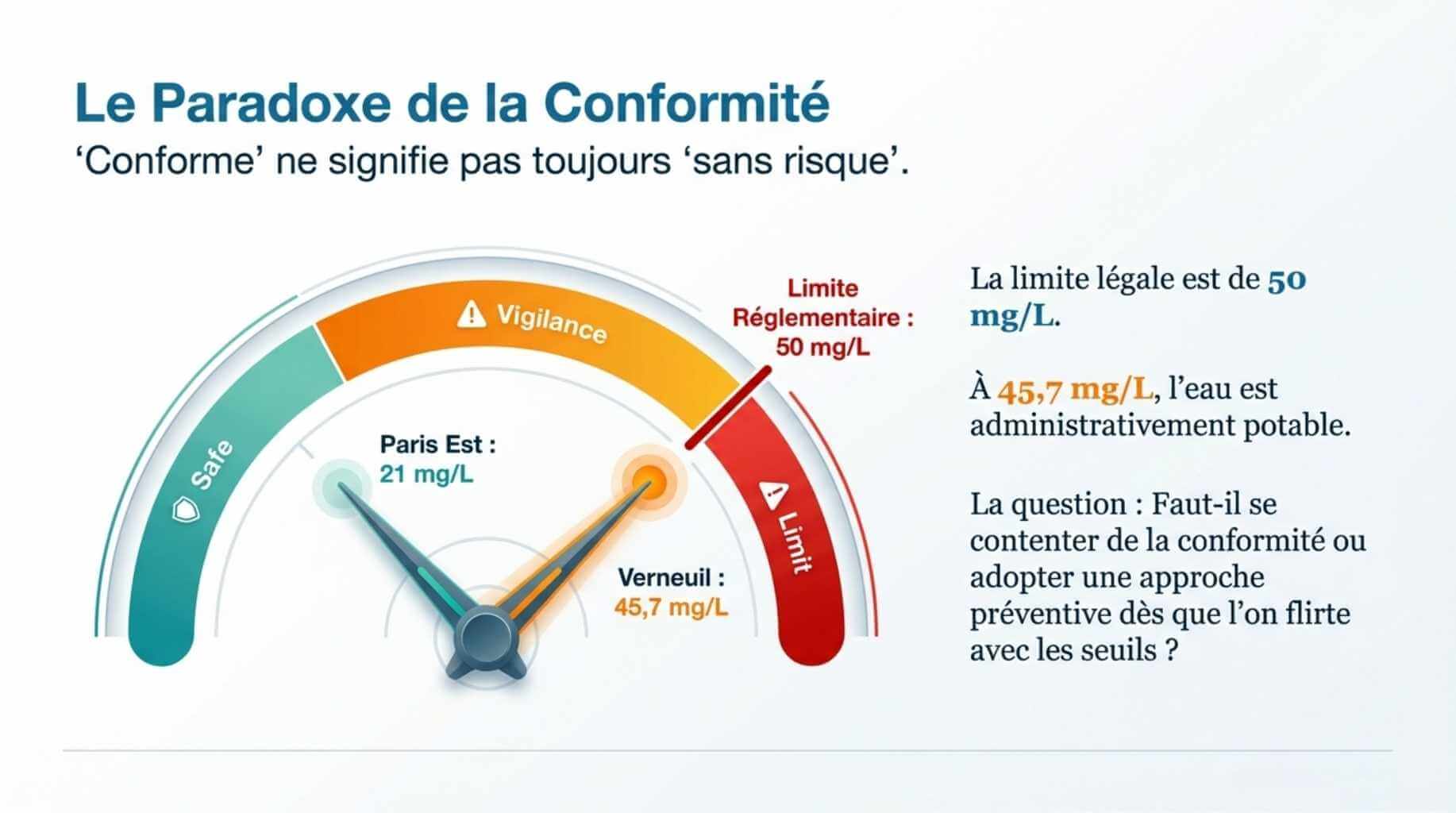 Eau potable : paradox de la conformité