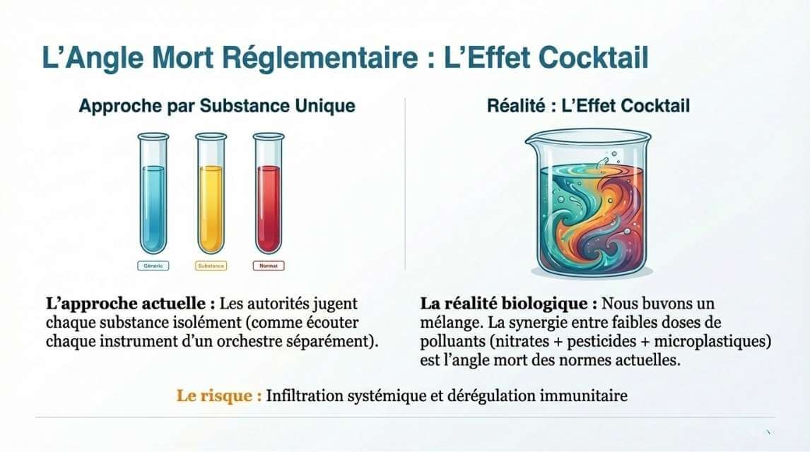 Eau potable : cocktail de polluants