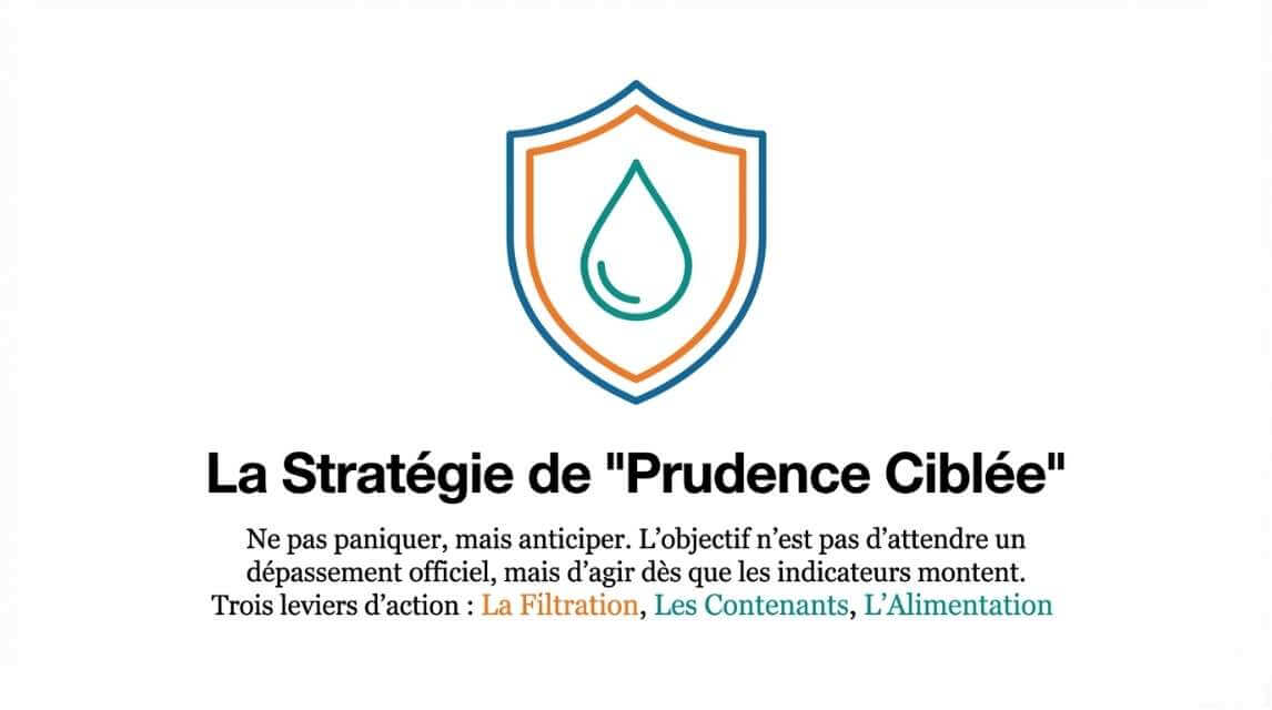 Eau potable : stratégie de prudence ciblée