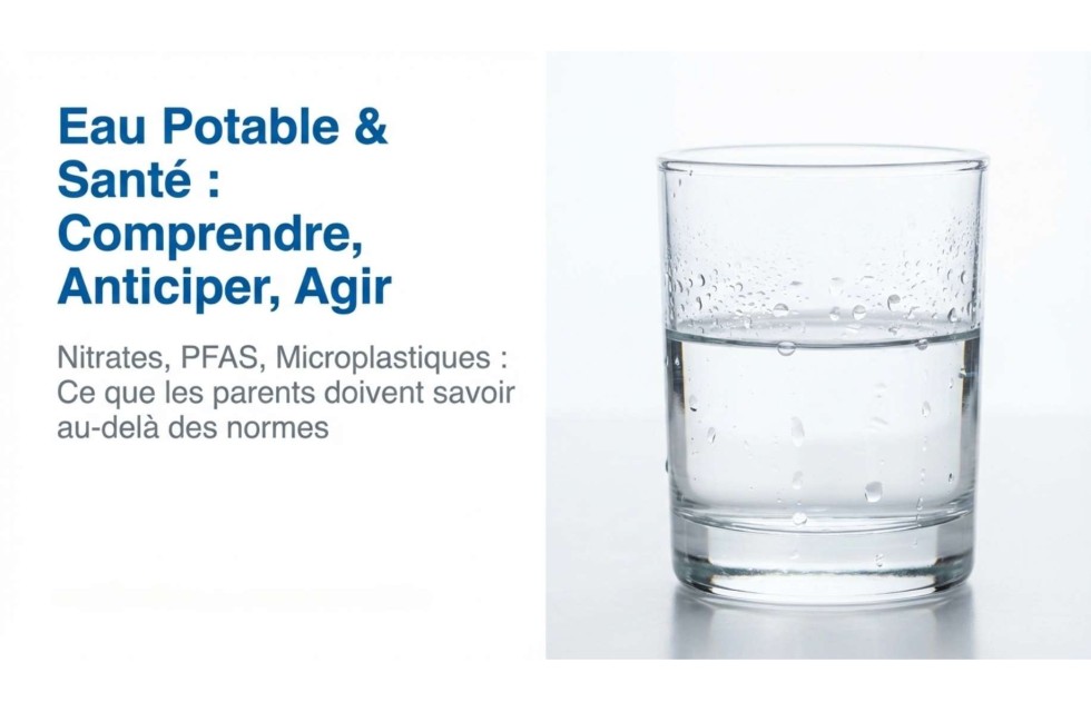 Nitrates, PFAS, microplastiques dans l'eau du robinet : ce que les parents doivent savoir